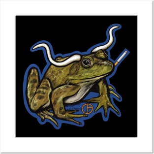 Longhorn Bullfrog Posters and Art